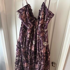 Floral Purple Maxi Dress